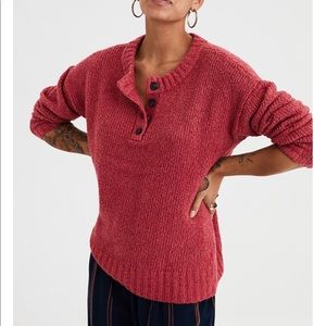 American eagle henley sweater